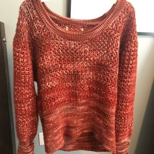Rust Colored Knit Sweater